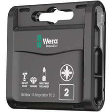 Wera Bit-Box Pozi Impaktor Screwdriver Bits