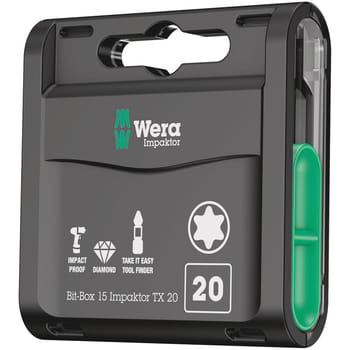 Wera Bit-Box Impaktor Torx Screwdriver Bits