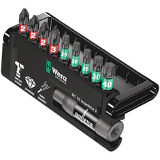 Wera 10 Piece Impaktor Phillips and Torx Screwdriver Bit and Holder Set
