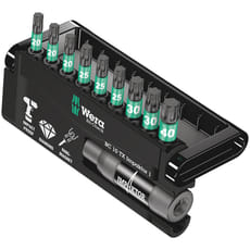 Wera 10 Piece Impaktor Torx Screwdriver Bit and Holder Set