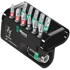 Wera 12 Piece Bit-Check Bitorsion Screwdriver Bit and Holder Set