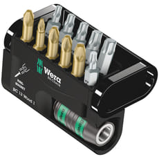 Wera 12 Piece Bit-Check Torsion Screwdriver Bit and Holder Set