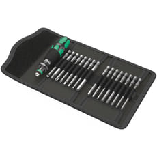 Wera 17 Piece Kraftform Kompakt 60 Screwdriver Bit Set Imperial