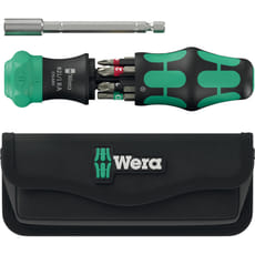 Wera Kraftform Kompakt 6 Piece 28 RA Ratchet Screwdriver Set and Pouch