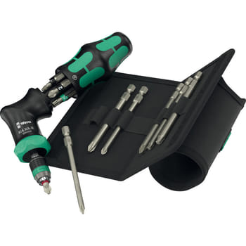 Wera Kraftform Kompakt 13 Piece Pistol Grip Ratchet Screwdriver Set